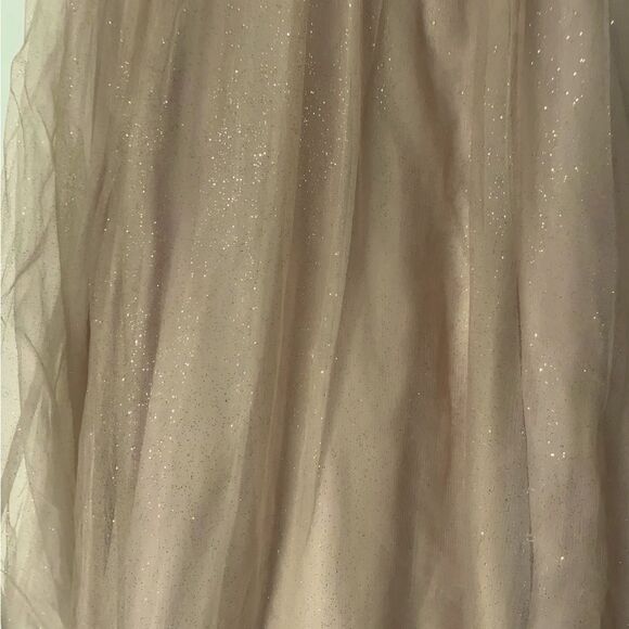 Jules & Cleo lace up glitter tule ball gown ROSEGOLD SIZE 18 - Picture 5 of 16